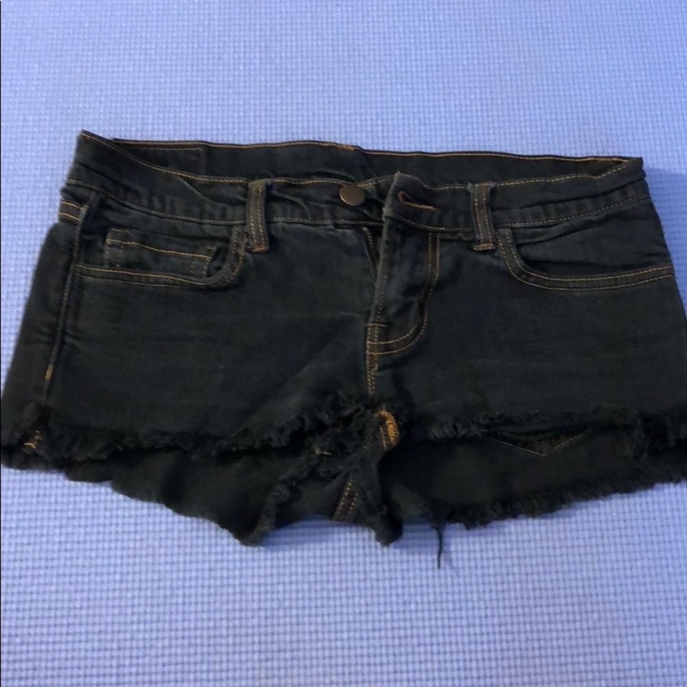 Dark denim shorts